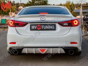 Диффузор заднего бампера var №2 Mazda 6 / Atenza GJ (2012 - 2018)