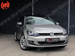 Реснички на фары VW Golf VII (2013 - 2019) + УСТАНОВОЧНЫЙ КОМПЛЕКТ