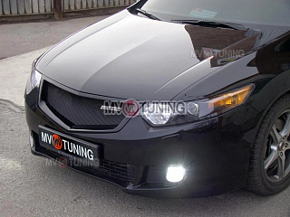 Решетка Радиатора "SPORT" (БЕЗ СЕТКИ) VAR №1 HONDA ACCORD 8 (VIII) / ACURA TSX (CU/CW) (2008-2010) + УСТАНОВОЧНЫЙ КОМПЛЕКТ