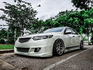 Решетка радиатора "Sport" (БЕЗ МЕТ СЕТКИ) var №4 Honda Accord 8 (VIII) / Acura TSX(CU/CW)  (2008-2010) + УСТАНОВОЧНЫЙ КОМПЛЕКТ