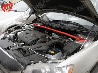 Растяжка передних стоек BLACK для Mitsubishi Lancer X (2007-2016)