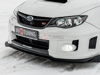 Сплиттер переднего бампера Subaru Impreza III GE and GH facelift and GR front WRX III Generation 2010, 2011, 2012, 2013, 2014