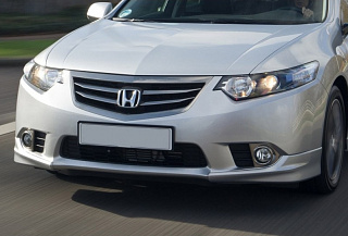 Клыки переднего бампера Type-S Honda Accord 8(VIII) / Acura TSX (CU/CW) (2011-2013)
