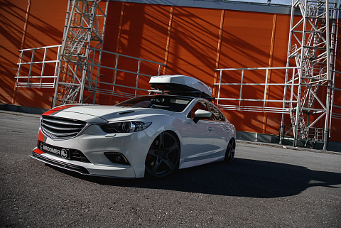Комплект обвеса SkyActiv для Mazda 6 / Atenza GJ (2012 - 2018) Клыки пер + зад, пороги, сплиттер