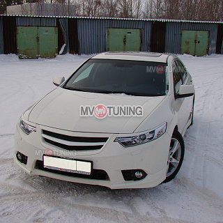 Клыки переднего бампера Type-S Honda Accord 8(VIII) / Acura TSX (CU/CW) (2011-2013)