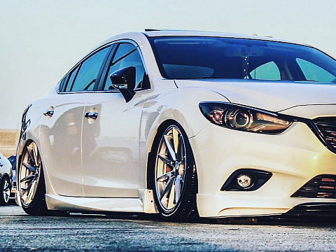 Клыки переднего бампера var №2 Lite Style Mazda 6 / Atenza GJ (2012 - 2018)