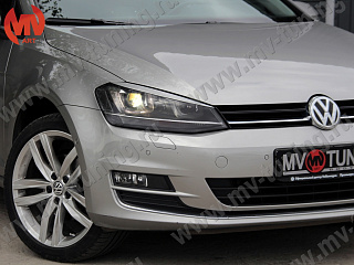 Реснички на фары VW Golf VII (2013 - 2019) + УСТАНОВОЧНЫЙ КОМПЛЕКТ