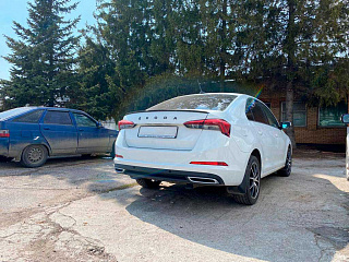 Спойлер лип Skoda Rapid II Gen (2020 - по настоящее время) + УСТАНОВОЧНЫЙ КОМПЛЕКТ