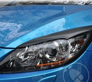 Реснички на фары Mazda 3 BL (2009-2013) + УСТАНОВОЧНЫЙ КОМПЛЕКТ