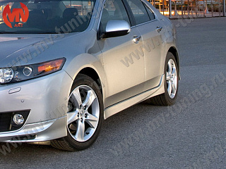 Пороги "Type-S" Honda Accord 8 (VIII) / Acura TSX (CU/CW) (2008-2013) + УСТАНОВОЧНЫЙ КОМПЛЕКТ