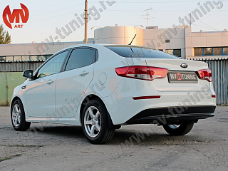 Пороги Kia Rio III (2011 - 2017) + УСТАНОВОЧНЫЙ КОМПЛЕКТ