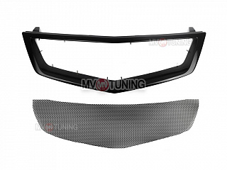 Решетка радиатора "Sport" (СЕТКА В КОМПЛЕКТЕ) var №1 Honda Accord 8 (VIII) / Acura TSX (CU/CW) (2008-2010) + УСТАНОВОЧНЫЙ КОМПЛЕКТ