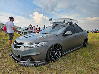Комплект Бампер + Юбка "Modulo Style" для Honda Accord 8 (VIII) / Acura TSX (CU/CW) (2008-2013) + УСТАНОВОЧНЫЙ КОМПЛЕКТ