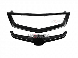 Решетка радиатора "Sport" (БЕЗ СЕТКИ) var №2 Honda Accord 8 (VIII) / Acura TSX (CU/CW) (2008-2010) + УСТАНОВОЧНЫЙ КОМПЛЕКТ