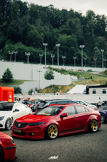 Пороги "Mugen Style" Honda Accord 8 (VIII) / Acura TSX (CU/CW) (2008-2013) + УСТАНОВОЧНЫЙ КОМПЛЕКТ