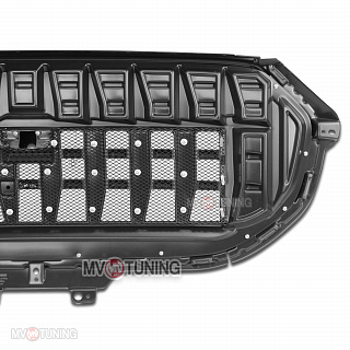 Решетка радиатора Chery Tiggo 8 Pro (2021-2024) Окрашенная деталь, цвет Черный глянец