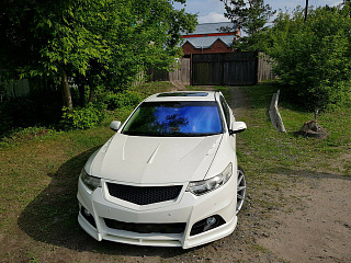 Капот пластиковый var №3 "Agressive Air " Honda Accord 8(VIII) / Acura TSX (CU/CW) (2008-2013)