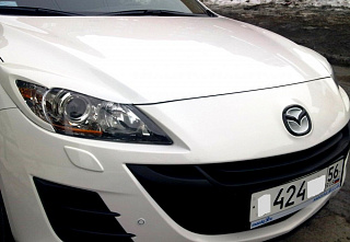 Реснички на фары Mazda 3 BL (2009-2013) + УСТАНОВОЧНЫЙ КОМПЛЕКТ