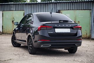 Спойлер лип Skoda Rapid II Gen (2020 - по настоящее время) + УСТАНОВОЧНЫЙ КОМПЛЕКТ