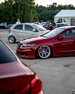 Комплект Бампер + Юбка "Modulo Style" для Honda Accord 8 (VIII) / Acura TSX (CU/CW) (2008-2013) + УСТАНОВОЧНЫЙ КОМПЛЕКТ