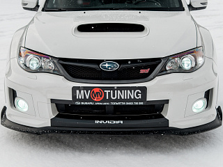 Сплиттер переднего бампера Subaru Impreza III GE and GH facelift and GR front WRX III Generation 2010, 2011, 2012, 2013, 2014