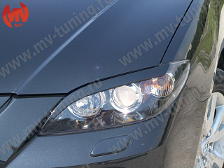 Реснички на фары Mazda 3 Sedan (2004-2009) + УСТАНОВОЧНЫЙ КОМПЛЕКТ