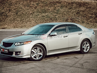 Юбка переднего бампера Type-S Honda Accord 8(VIII) / Acura TSX (CU/CW) (2008-2010) + установочный комплект