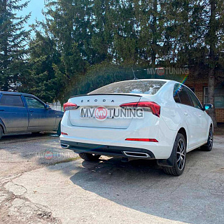 Спойлер лип Skoda Rapid II Gen (2020 - по настоящее время) + УСТАНОВОЧНЫЙ КОМПЛЕКТ