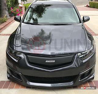 Вставка "Mugen Style" в оригинальную решетку радиатора Нonda Accord 8 (VIII) / Acura TSX (CU/CW) (2008-2010)