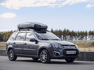Автобокс Broomer Venture (L) 430л. АБС, текстурный пластик (Чёрный)