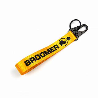 Брелок с карабином - ремувка для ключей BROOMER (желтая)