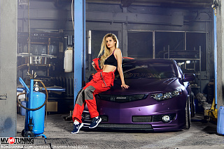 Капот пластиковый var №3 "Agressive Air " Honda Accord 8(VIII) / Acura TSX (CU/CW) (2008-2013)