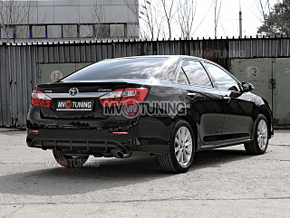 Диффузор заднего бампера var №1 Toyota Camry V50 (2012-2014) под окраску