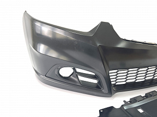 Комплект Бампер + Юбка "Modulo Style" для Honda Accord 8 (VIII) / Acura TSX (CU/CW) (2008-2013) + УСТАНОВОЧНЫЙ КОМПЛЕКТ