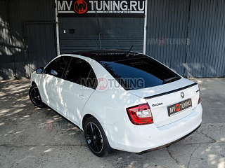 Спойлер лип Skoda Rapid (2012 - 2023) + УСТАНОВОЧНЫЙ КОМПЛЕКТ