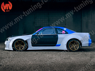 Комплект расширения кузова в стиле Rocket Bunny для Nissan Skyline R33