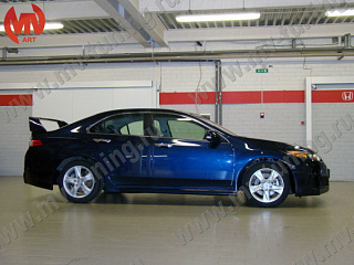 Пороги "Mugen Style" Honda Accord 8 (VIII) / Acura TSX (CU/CW) (2008-2013) + УСТАНОВОЧНЫЙ КОМПЛЕКТ
