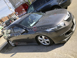 Пороги "Mugen Style" Honda Accord 8 (VIII) / Acura TSX (CU/CW) (2008-2013) + УСТАНОВОЧНЫЙ КОМПЛЕКТ
