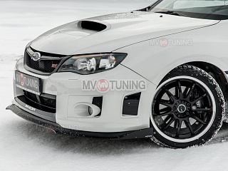Сплиттер переднего бампера Subaru Impreza III GE and GH facelift and GR front WRX III Generation 2010, 2011, 2012, 2013, 2014