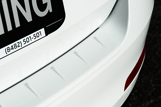 Защитная накладка заднего бампера Skoda Octavia III A7(2013 - 2023) под окраску