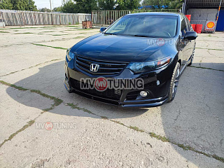Комплект Бампер + Юбка "Modulo Style" для Honda Accord 8 (VIII) / Acura TSX (CU/CW) (2008-2013) + УСТАНОВОЧНЫЙ КОМПЛЕКТ