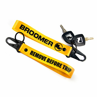Брелок с карабином - ремувка для ключей BROOMER (желтая)