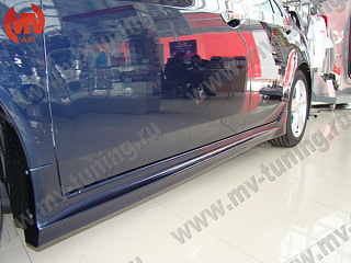 Пороги "Mugen Style" Honda Accord 8 (VIII) / Acura TSX (CU/CW) (2008-2013) + УСТАНОВОЧНЫЙ КОМПЛЕКТ