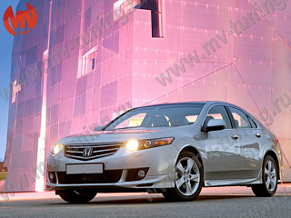 Пороги "Type-S" Honda Accord 8 (VIII) / Acura TSX (CU/CW) (2008-2013) + УСТАНОВОЧНЫЙ КОМПЛЕКТ